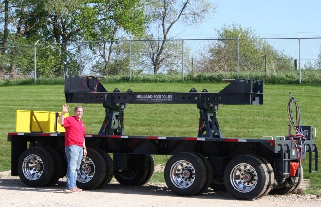 Spread Axle Boom Dolly